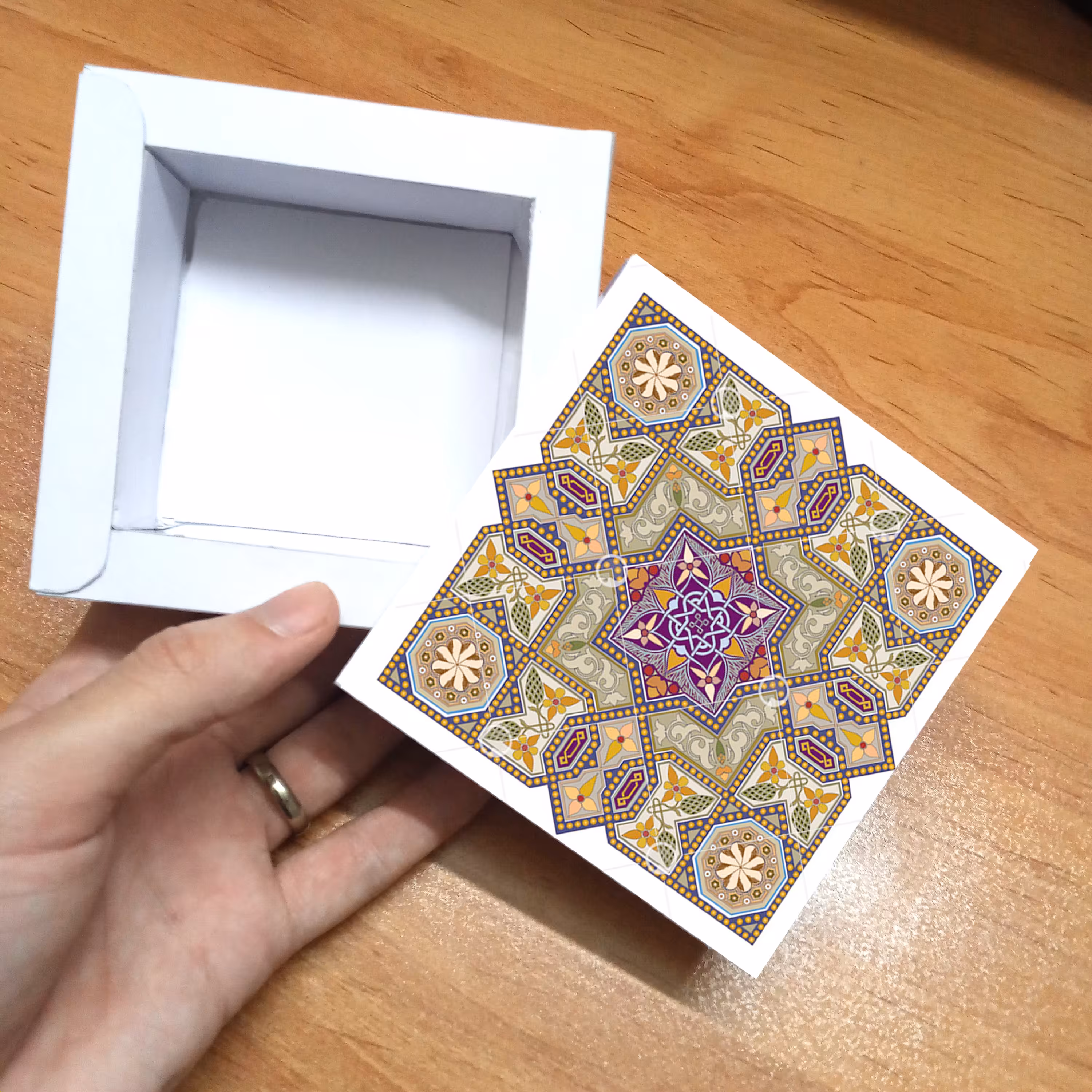 جعبه با طرح دلخواه