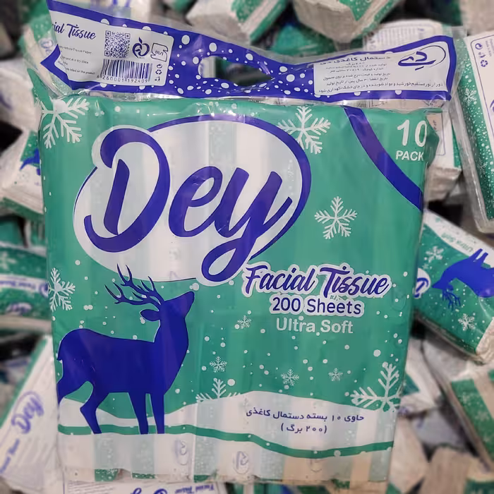 دستمال کاغذی اقتصادی 900 گرمی دی مدل ایران