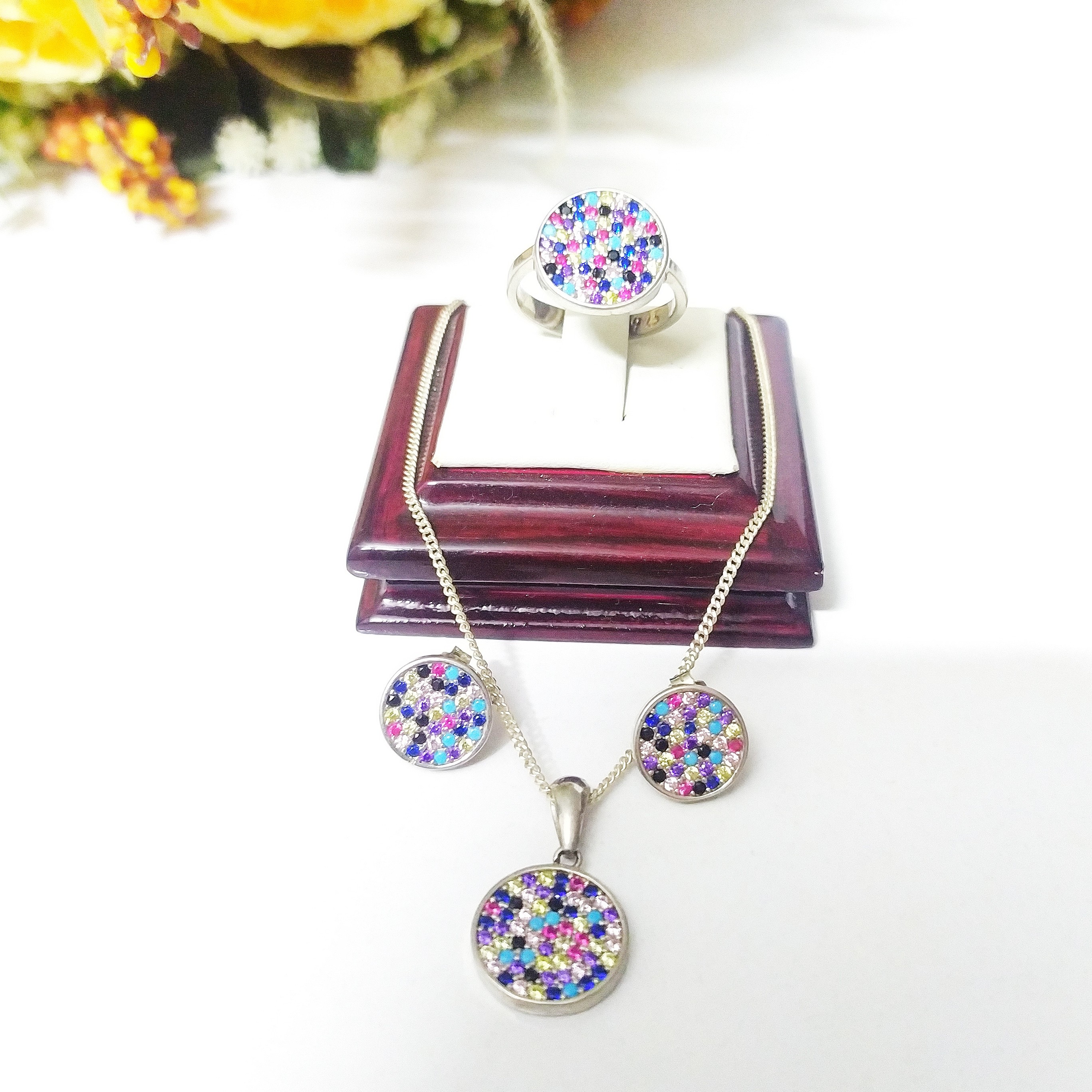 نیم ست نقره کد127