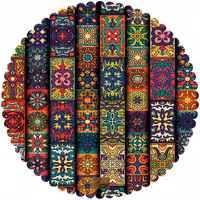 رومیزی مخمل طرح سنتی سایز 60 در 60 مدل T16-75 شرکت رنس