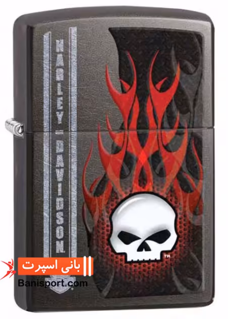 فندک Zippo Harley Davidson Skull Gray Dusk