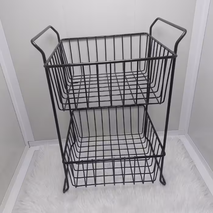 سبد سیب زمینی پیاز طرح جدید رنگ مشکی در پلاسکو دهقان 