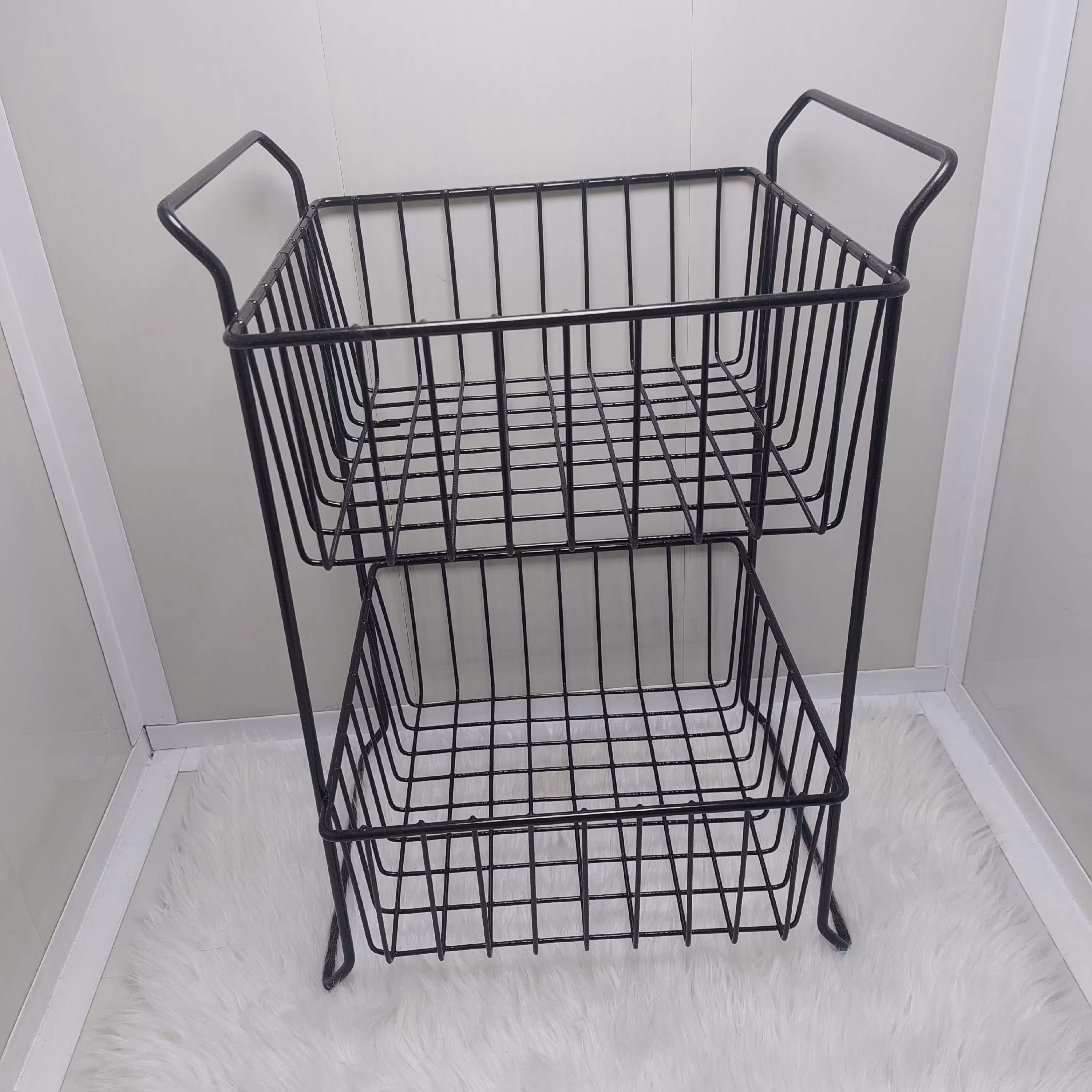 سبد سیب زمینی پیاز طرح جدید رنگ مشکی در پلاسکو دهقان 