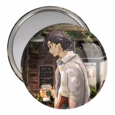 آینه جیبی خندالو مدل شینپی انیمه سامر تایم رندرینگ SUMMER TIME RENDERING کد 22296