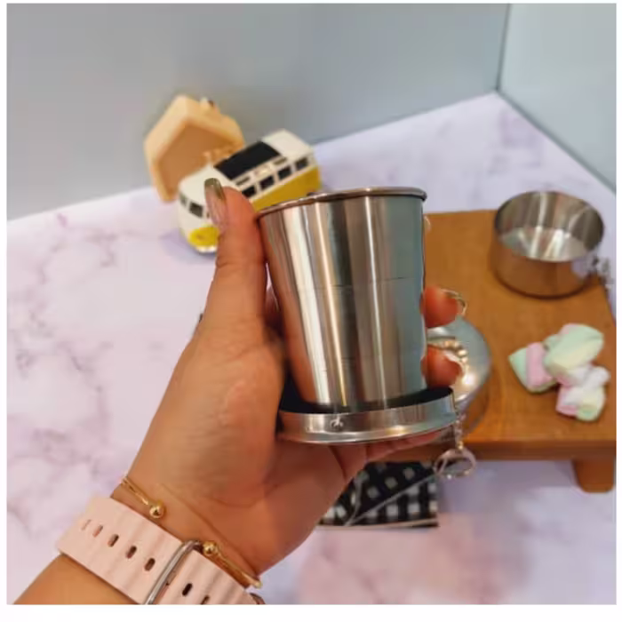 لیوان تاشو استیل