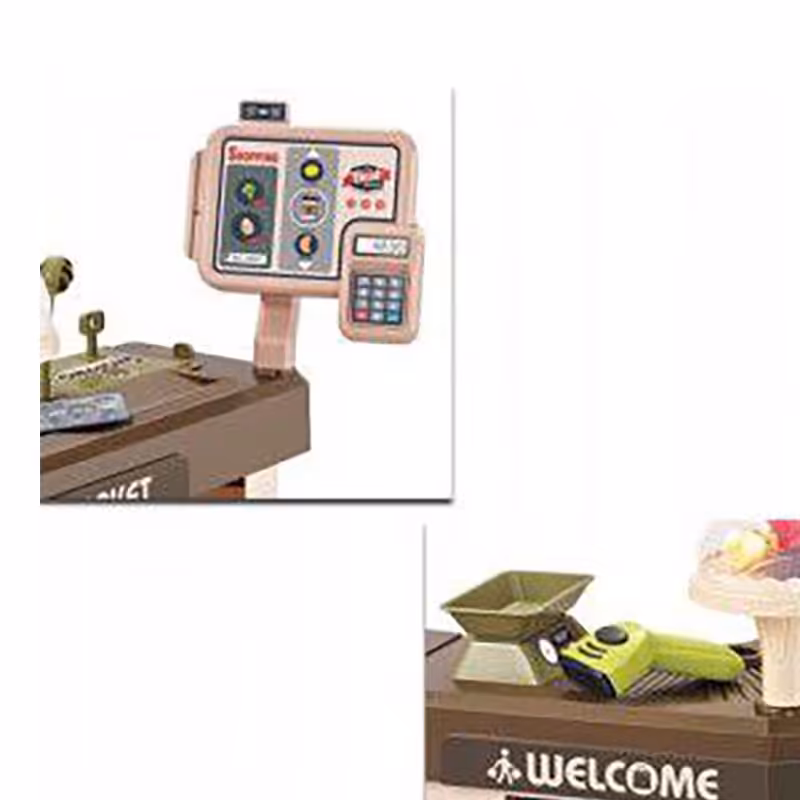 اسباب بازی سوپر مارکت 60 تکه با سبد خرید چرخدار