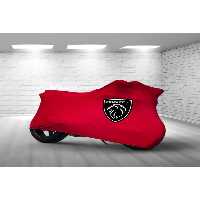 چادر موتورسیکلت قرمز PEUGEOT XP 400 پارچه مدل موتور سیکلت هدف طرح دار ULTRASHOP