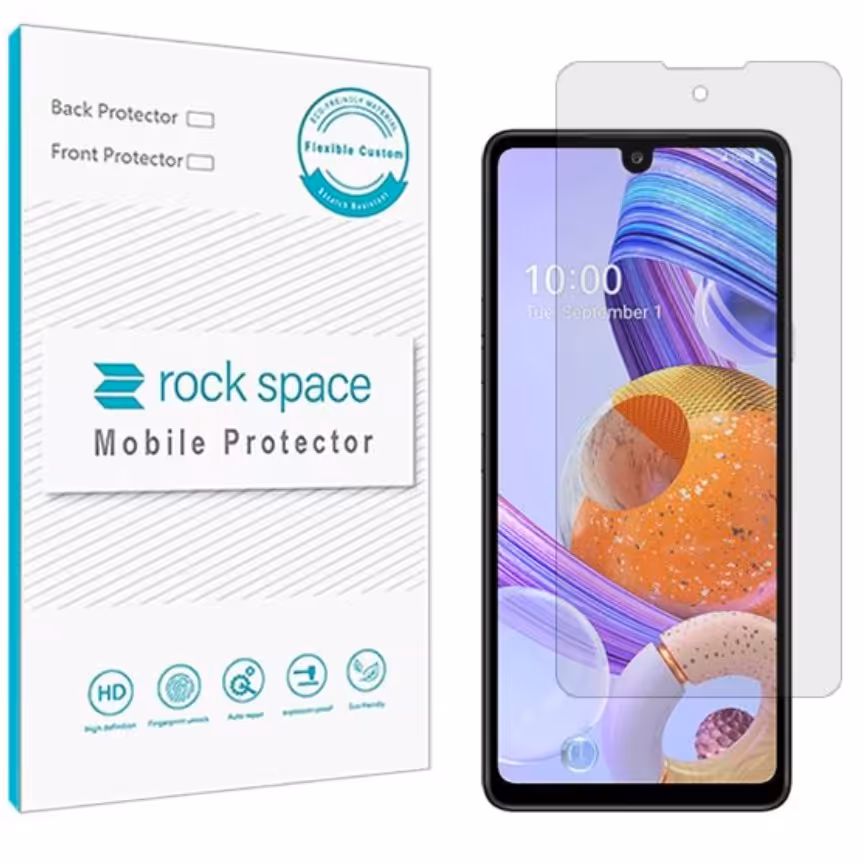 گلس نانو هیدروژل شفاف و ضد ضربه گوشی ال جی K71 برند راک اسپیس     