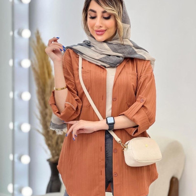 مانتو اسپرت زنانه نخی مدل آیوا