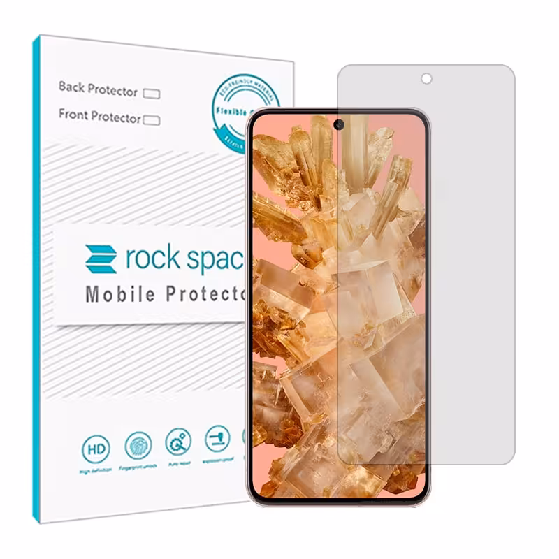 گلس گوگل Pixel 8 مدل نانو هیدروژل شفاف برند راک اسپیس کد S