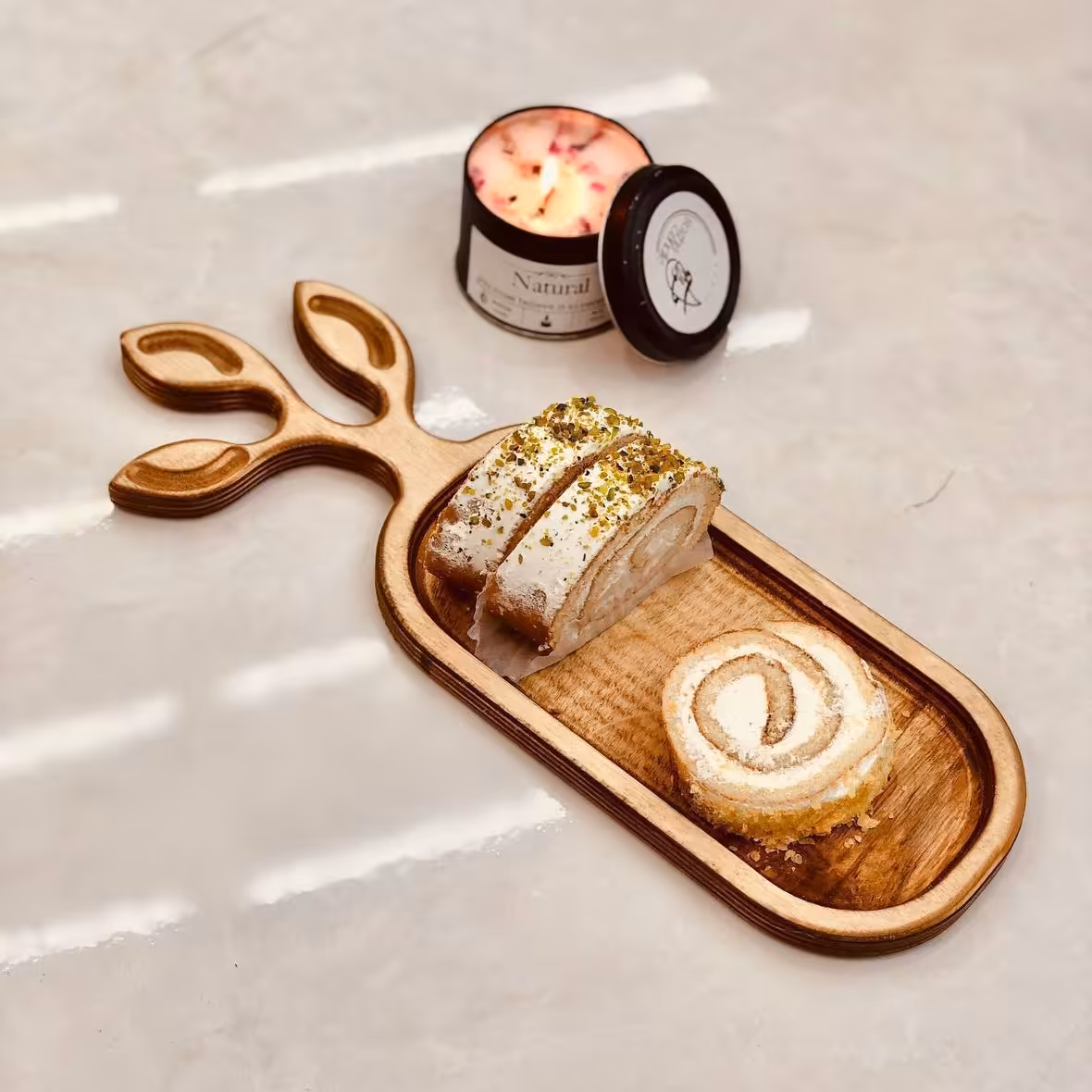 رولت خوری برگ چوبی JB چوب روس صددرصد ضد آب و با کیفیت