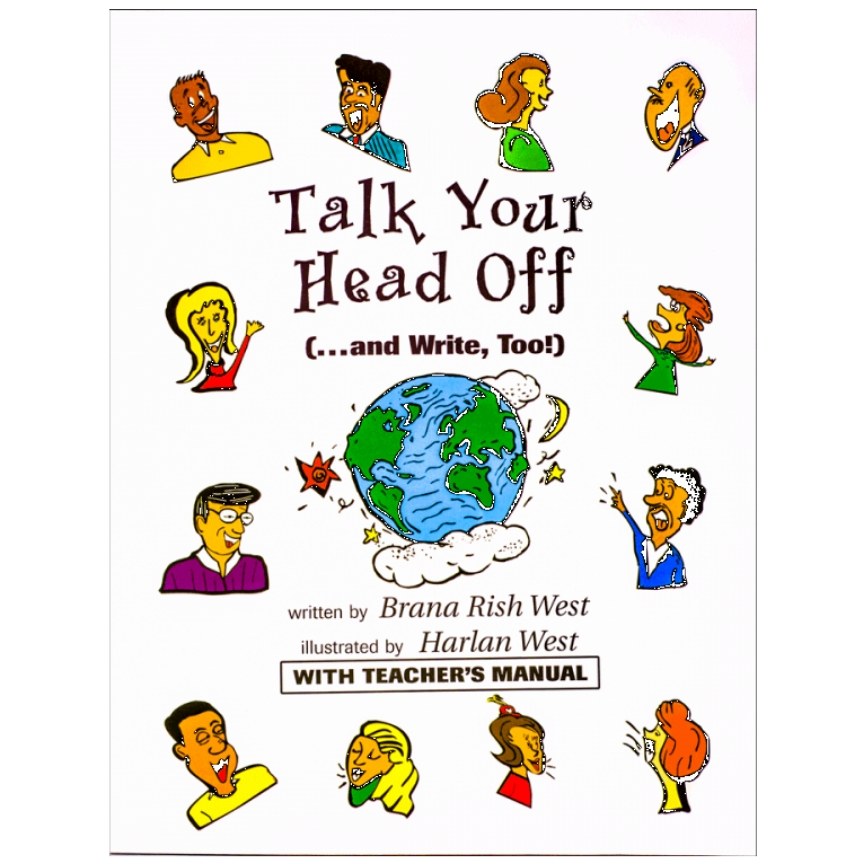 کتاب زبان (First edition)talk your head off رنگی (چاپ اصلی و غیر دیجیتال)