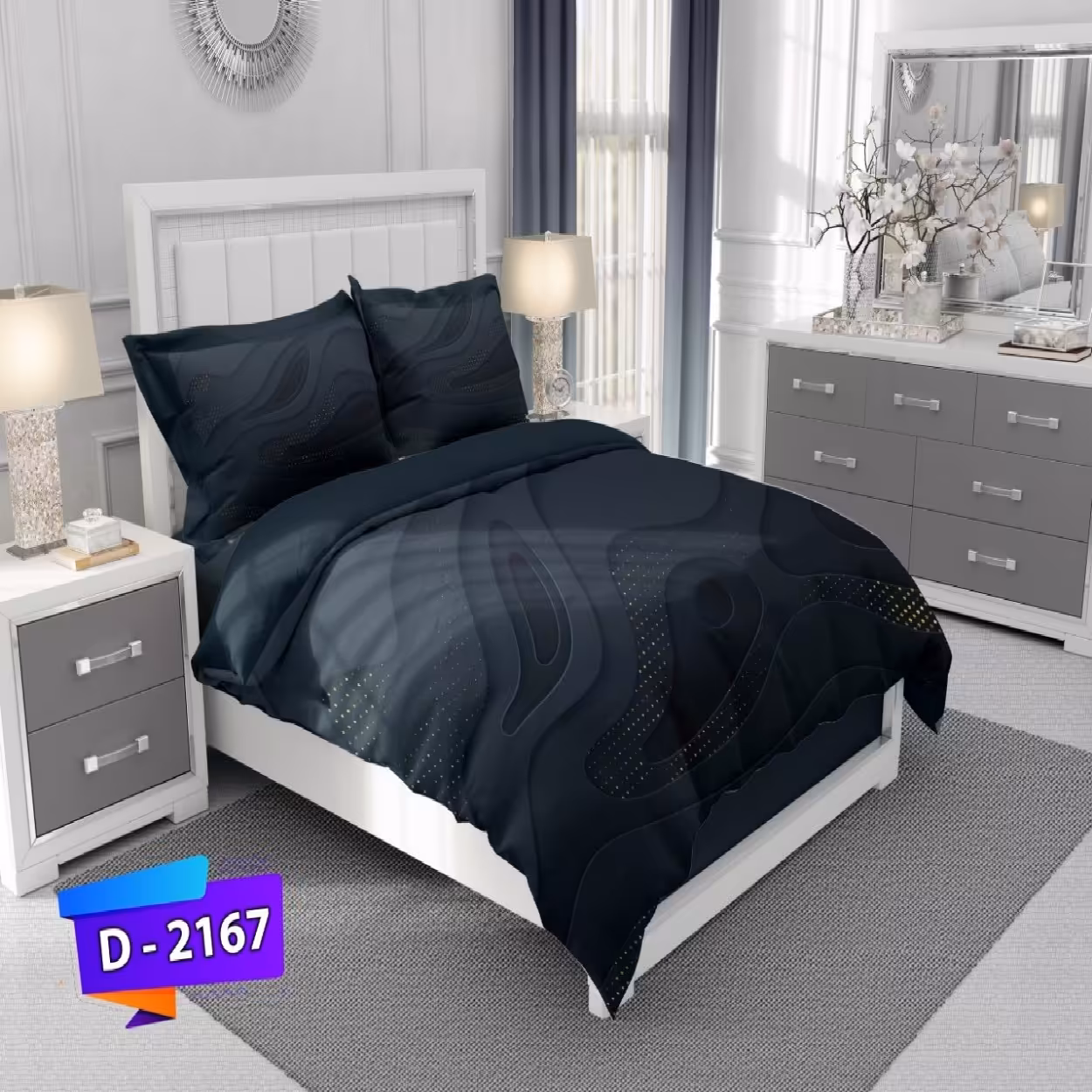 سرویس روتختی لمان کد 2167 دونفره 6 تکه