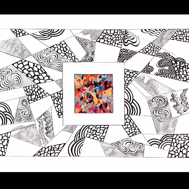 نقاشی محصور  در  دنیای اطراف