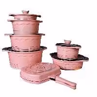 سرویس قابلمه 14پارچه راکلند چدن نانو گرانیت