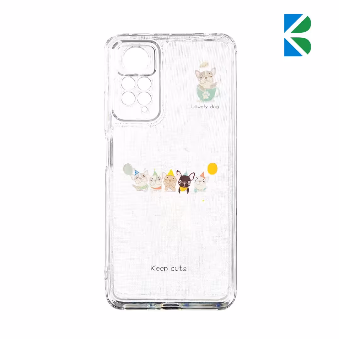 قاب ژله ای شفاف طرح دار محافظ لنزدار مناسب سامسونگ مدل mi note 11/11s