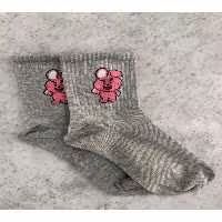 جوراب خاکستری مردانه و زنانه تنیس کالج الگوی 6 قطعه Forever