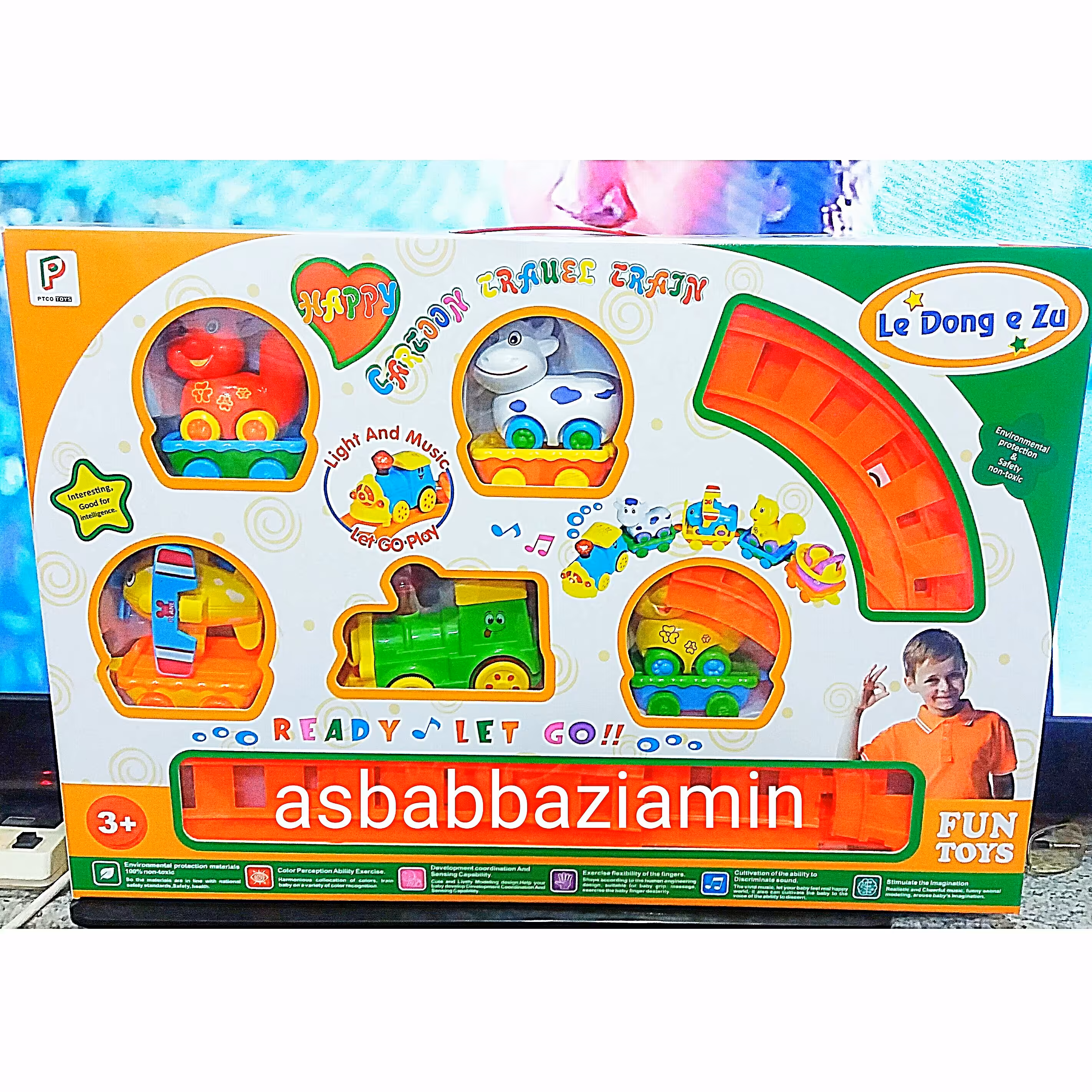 قطار نشکن موزیکال اسباب بازی