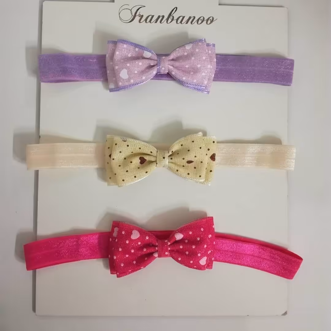 هدبند پاپیون قلبدار