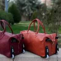 ساک چرخ دار مسافرتی چرم