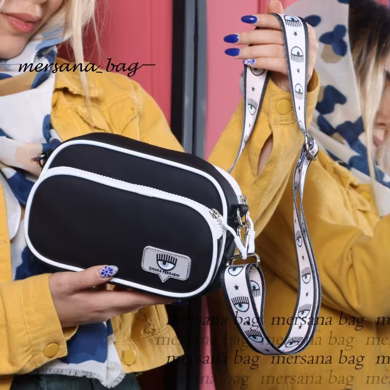 کیف دوشی دوگانه بند چشمی دخترانه دوخانه 