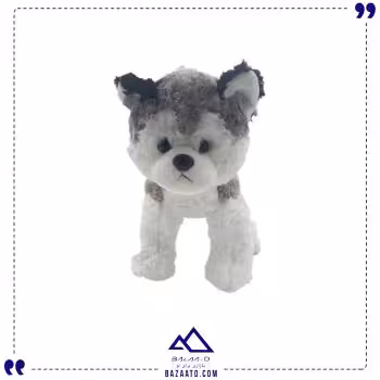 عروسک پولیشی سگ هاسکی بزرگ