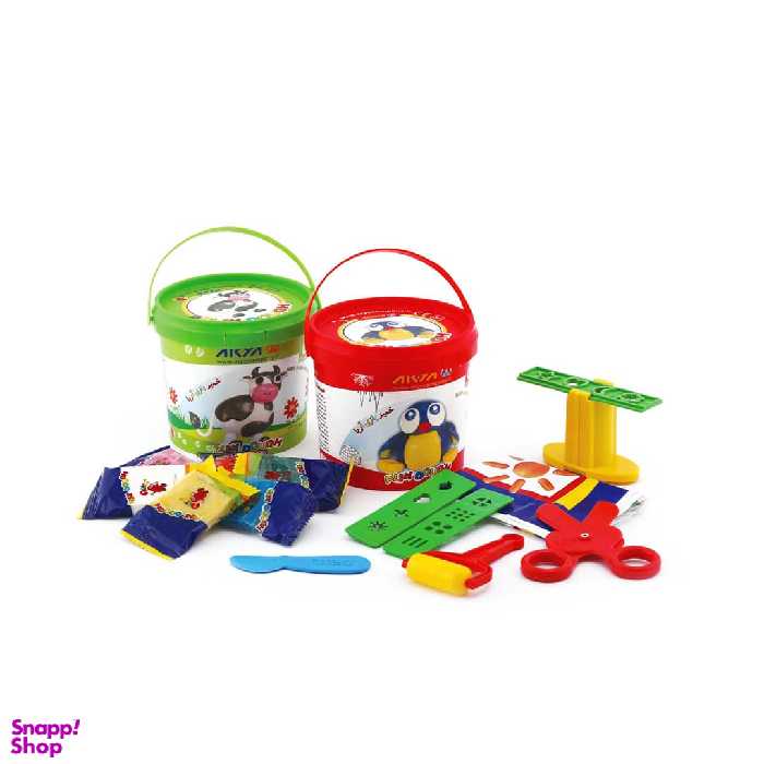 خمیر بازی 6رنگ سطلی کوچک آریا (arya)