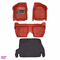 کفپوش پنج بعدی خودرو پانیذ مدل EVA مناسب برای پراید 132 به همراه کفپوش صندوق