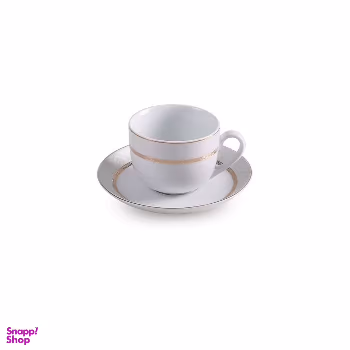 ست فنجان و نعلبکی مدل هدیه درجه سه مجموعه ۱۲ عددی