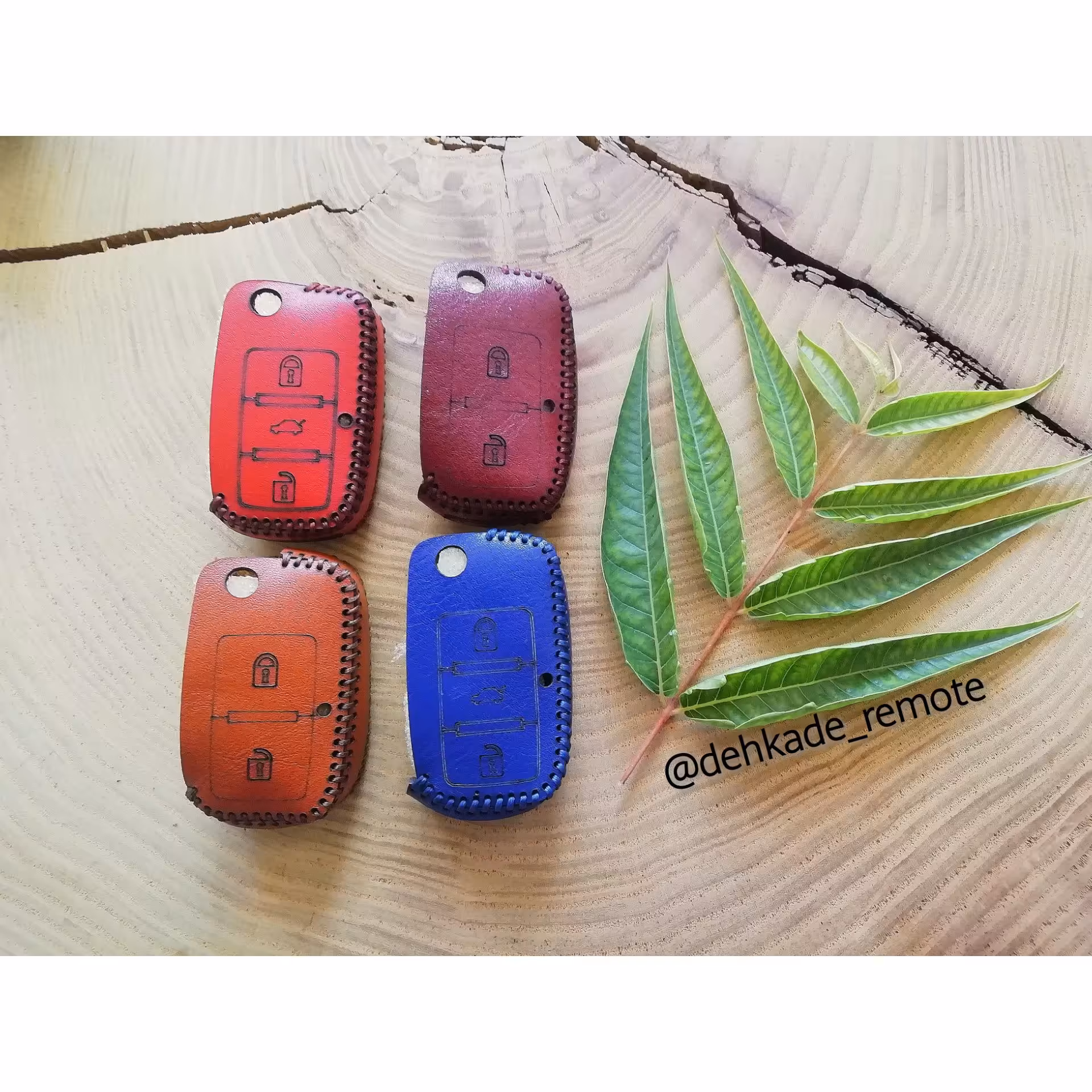 کاور ریموت چرم گاوی پژو پارس