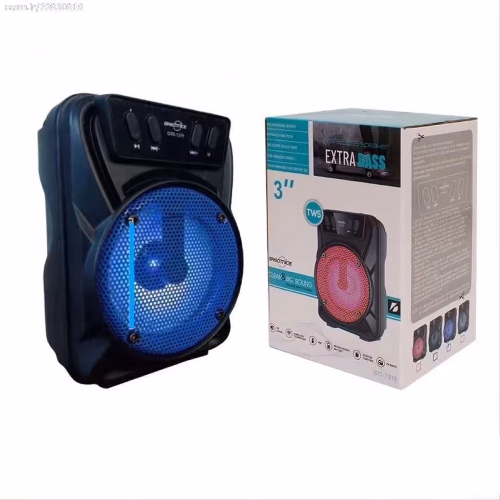 اسپیکر بلوتوثی قابل حمل گریت نایس مدل Gts 1375