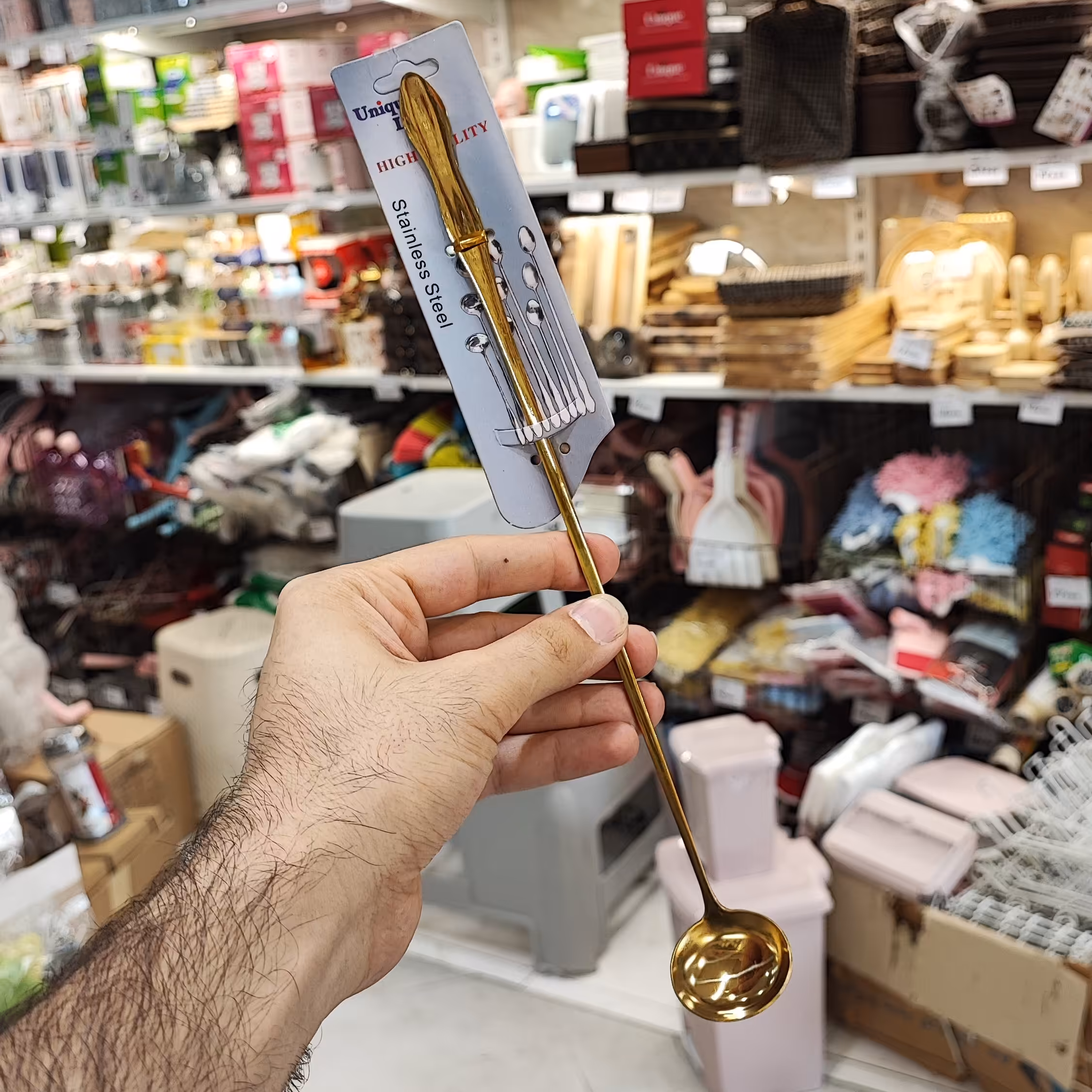 قاشق پارچی طلایی