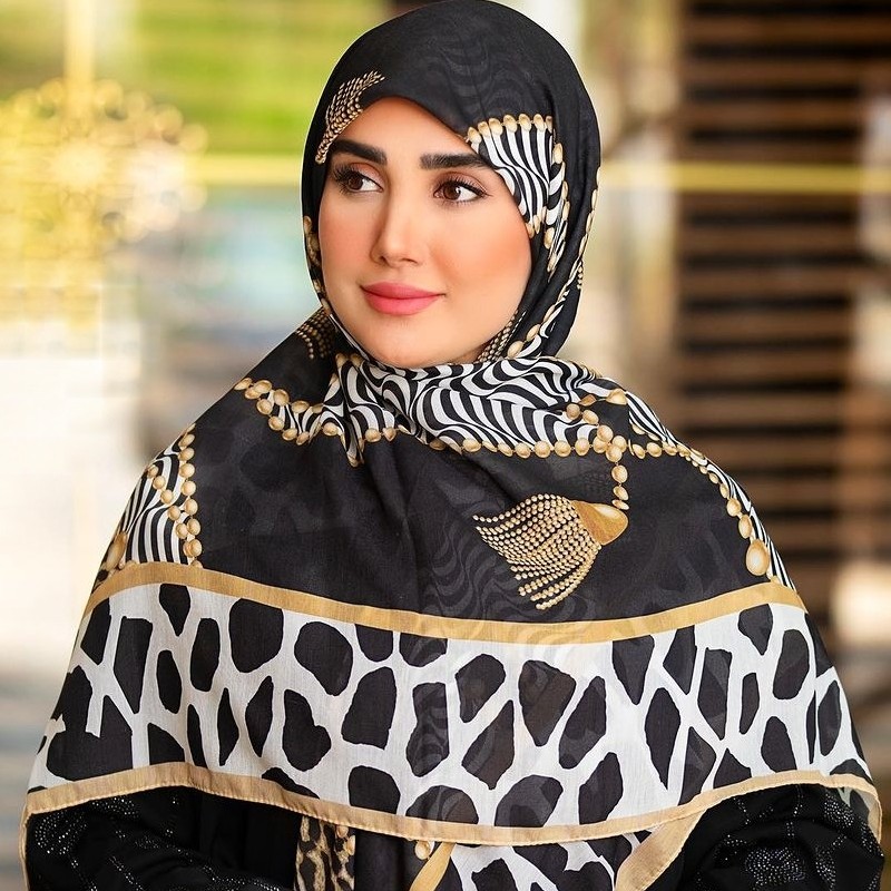 روسری حاشیه سنگی سوپرنخ