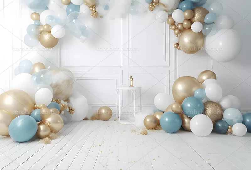 بک دراپ تولد با بادکنک | گرافیک با طعم تربچه