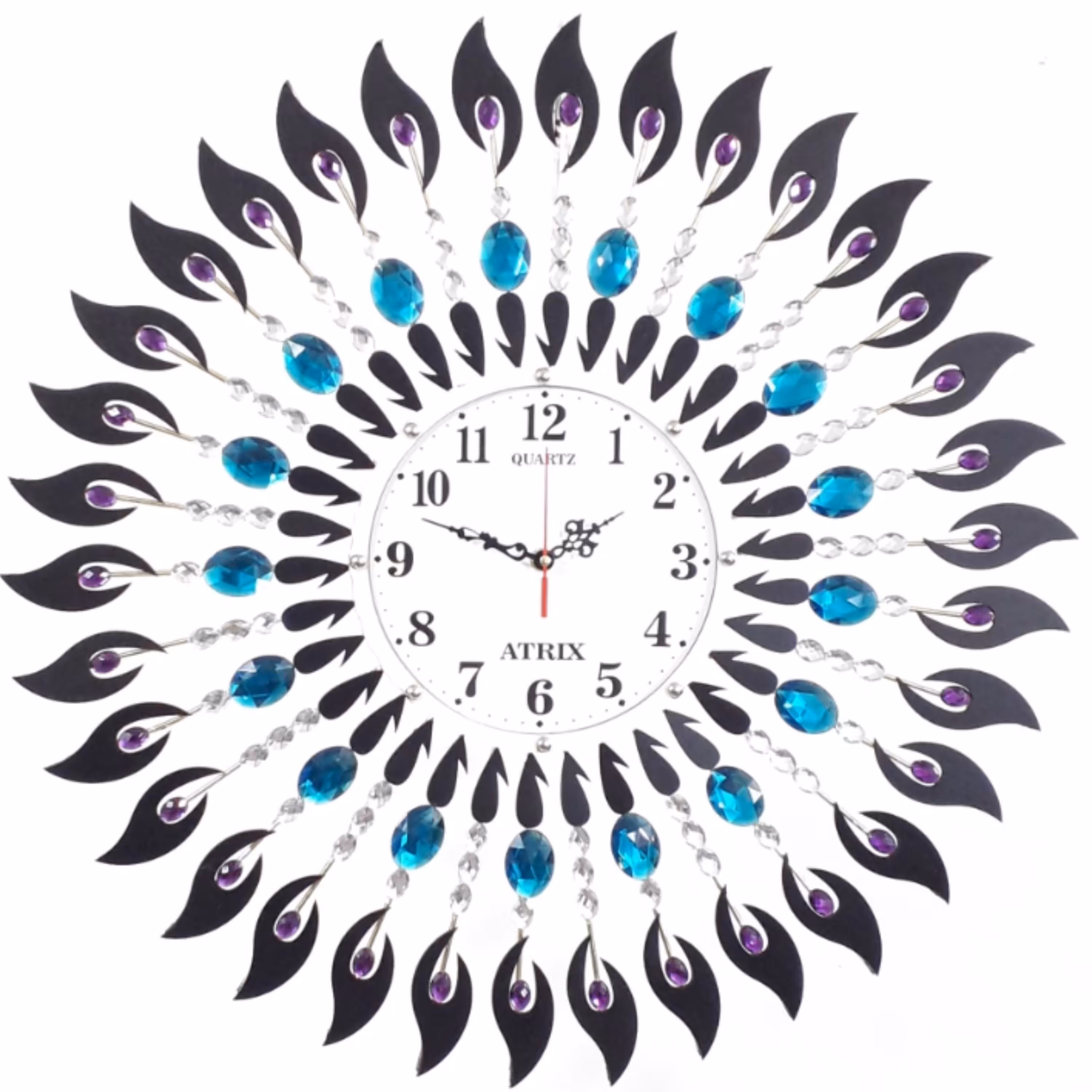 ساعت دیواری نگین دار پدیده  پلاس کد 112