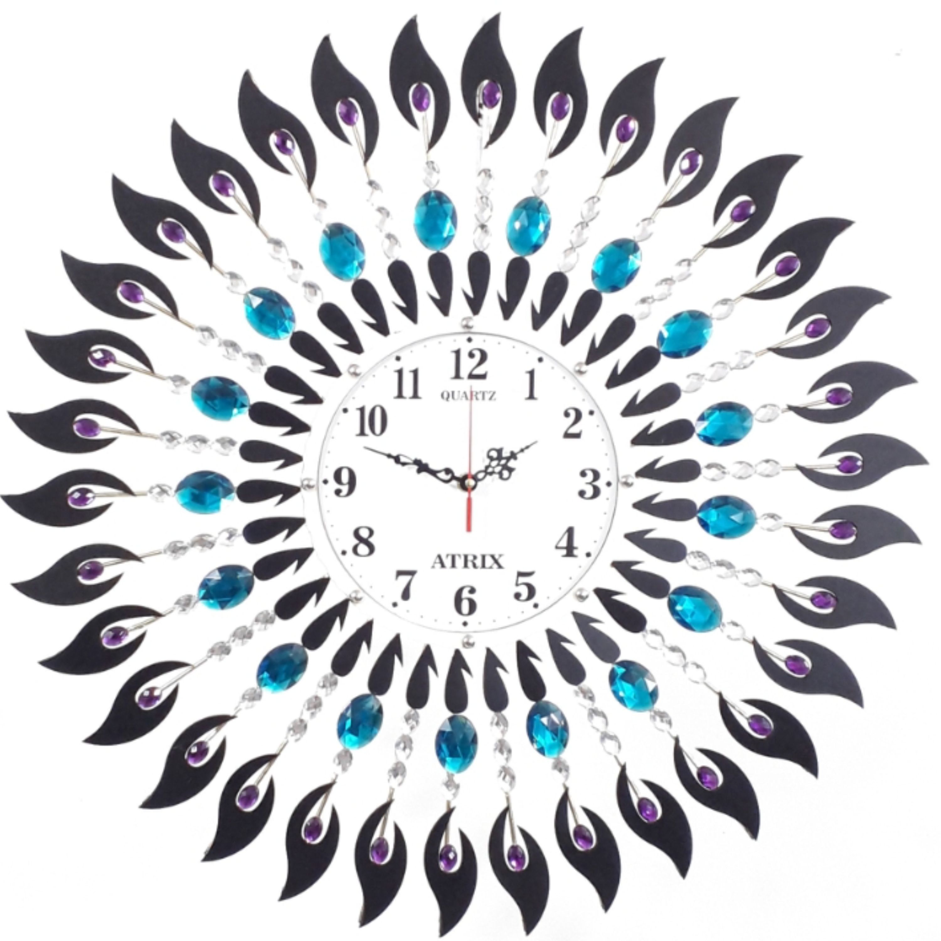 ساعت دیواری نگین دار پدیده  پلاس کد 112