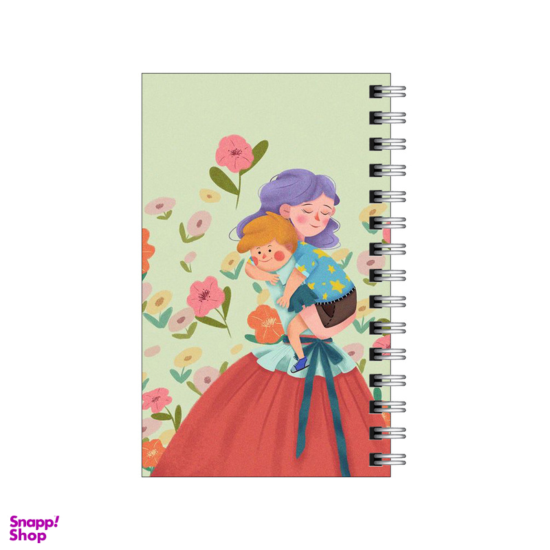 دفترچه یادداشت مدل to do list طرح مادر و پسر و گل ها کد 4316349