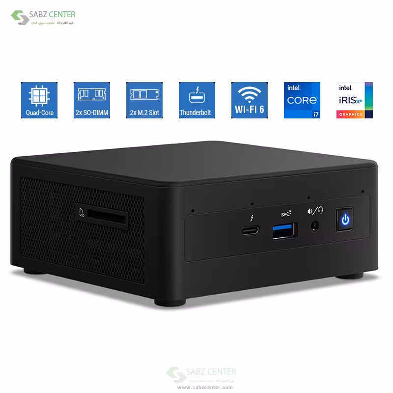 کامپیوتر کوچک اینتل NUC11PAHi7 16GB 128GB 1TB HDD