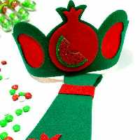 ست تاج یلدایی با کراوات