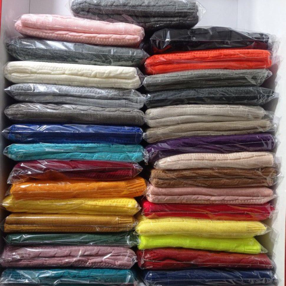 پتو(شال بافت مبل)  در رنگهای متنوع سایز  بزرگ ابعاد 160 در 220 جنس اکرولیک