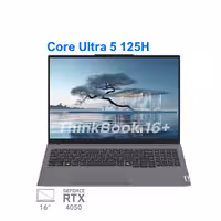 لپ تاپ لنوو تینک بوک  16 مدل Lenovo ThinkBook 16  Core Ultra 5 125H RTX 4050 130W 16G 2.5K 120Hz 2024