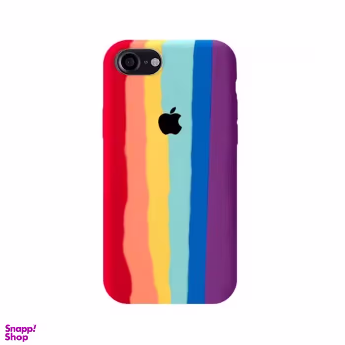 کاور طرح رنگین کمان مدل سیلیکونی کد RH-01 مناسب برای گوشی موبایل اپل iphone SE 2020 غیر اصل