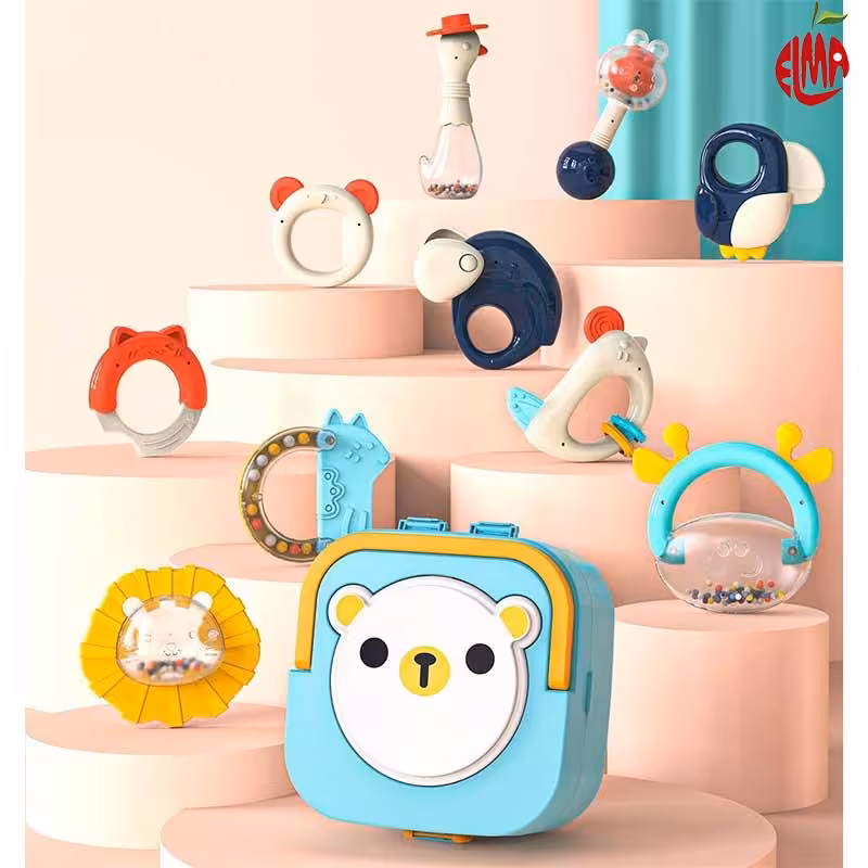 مجموعه جغجغه و دندانگیر موزیکال جعبه ای