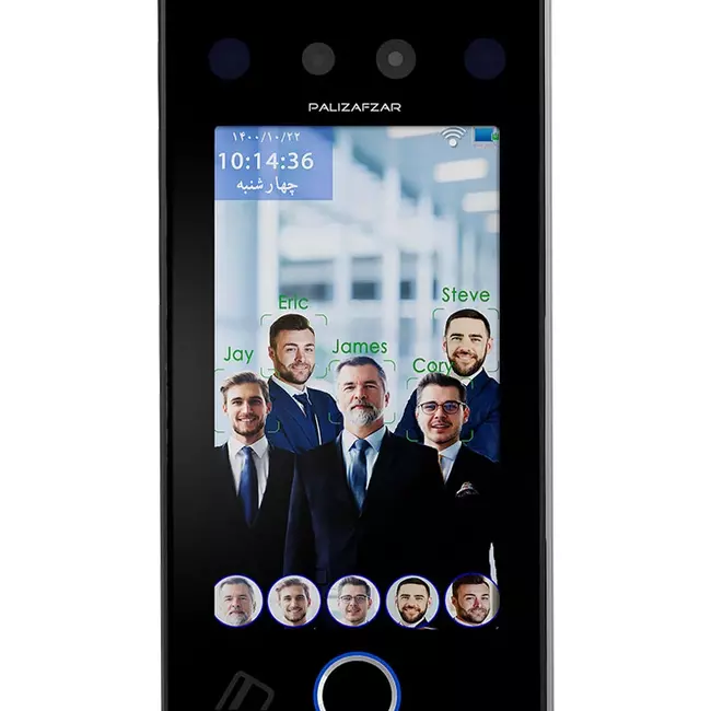 دستگاه حضور و غیاب تشخیص چهره پالیزافزار مدل تیام