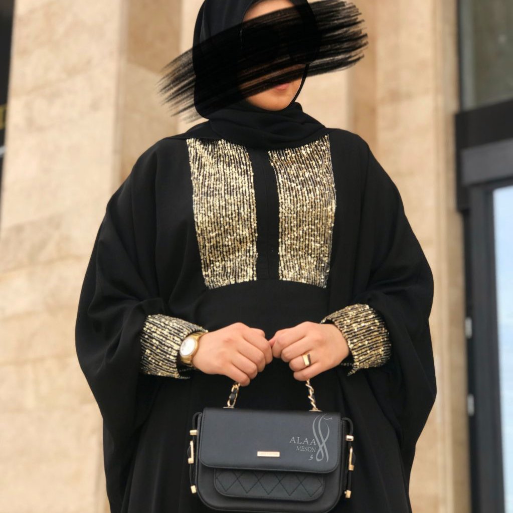 مانتو عبایی مجلسی نگین