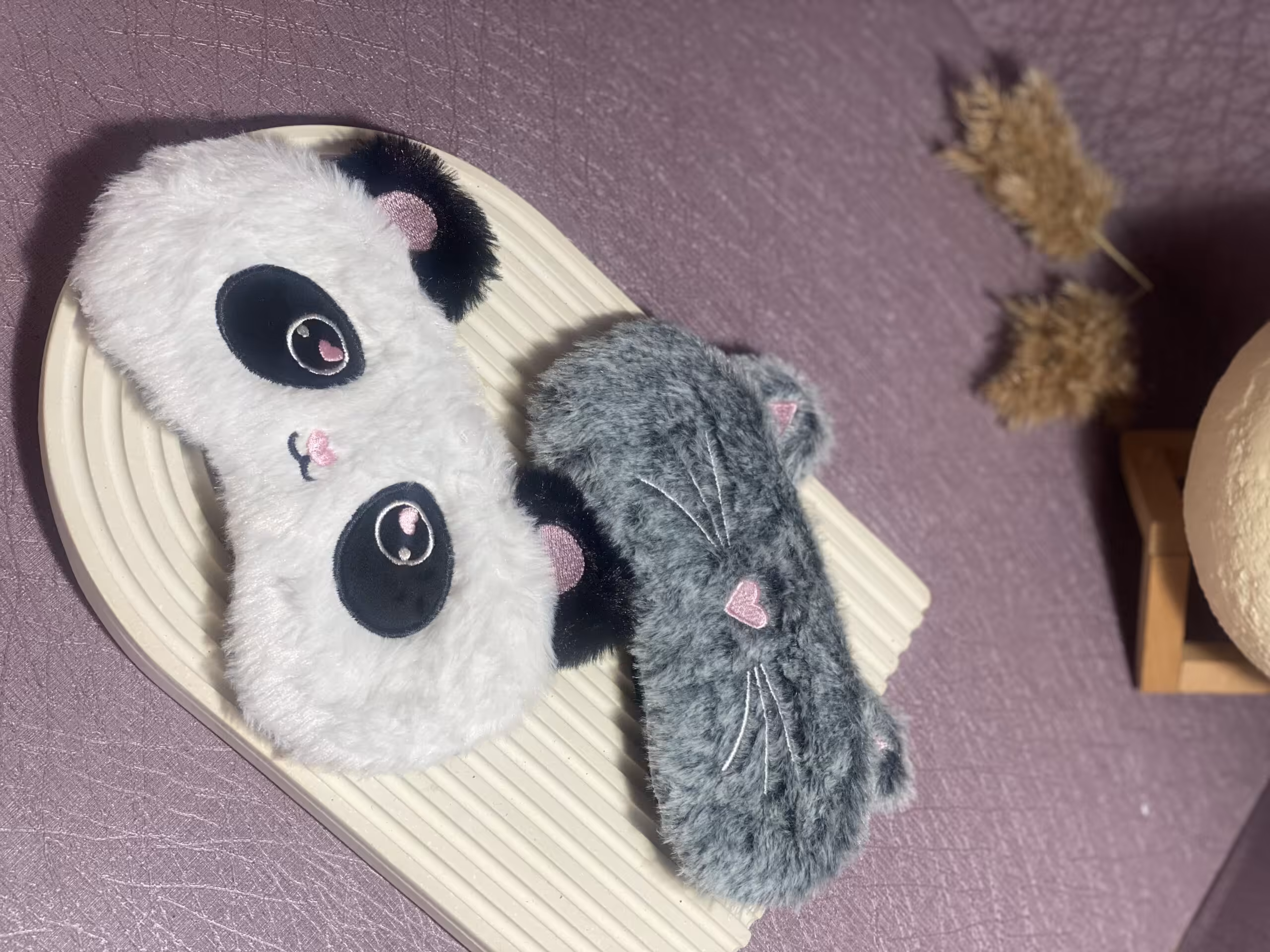 چشم بند عروسکی خز دار