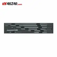 ست میکرومتر میله ای داخل سنج 200-50 میلیمتر آسیمتو مدل 0 08 242