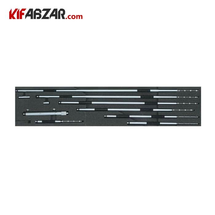 ست میکرومتر میله ای داخل سنج 200-50 میلیمتر آسیمتو مدل 0 08 242