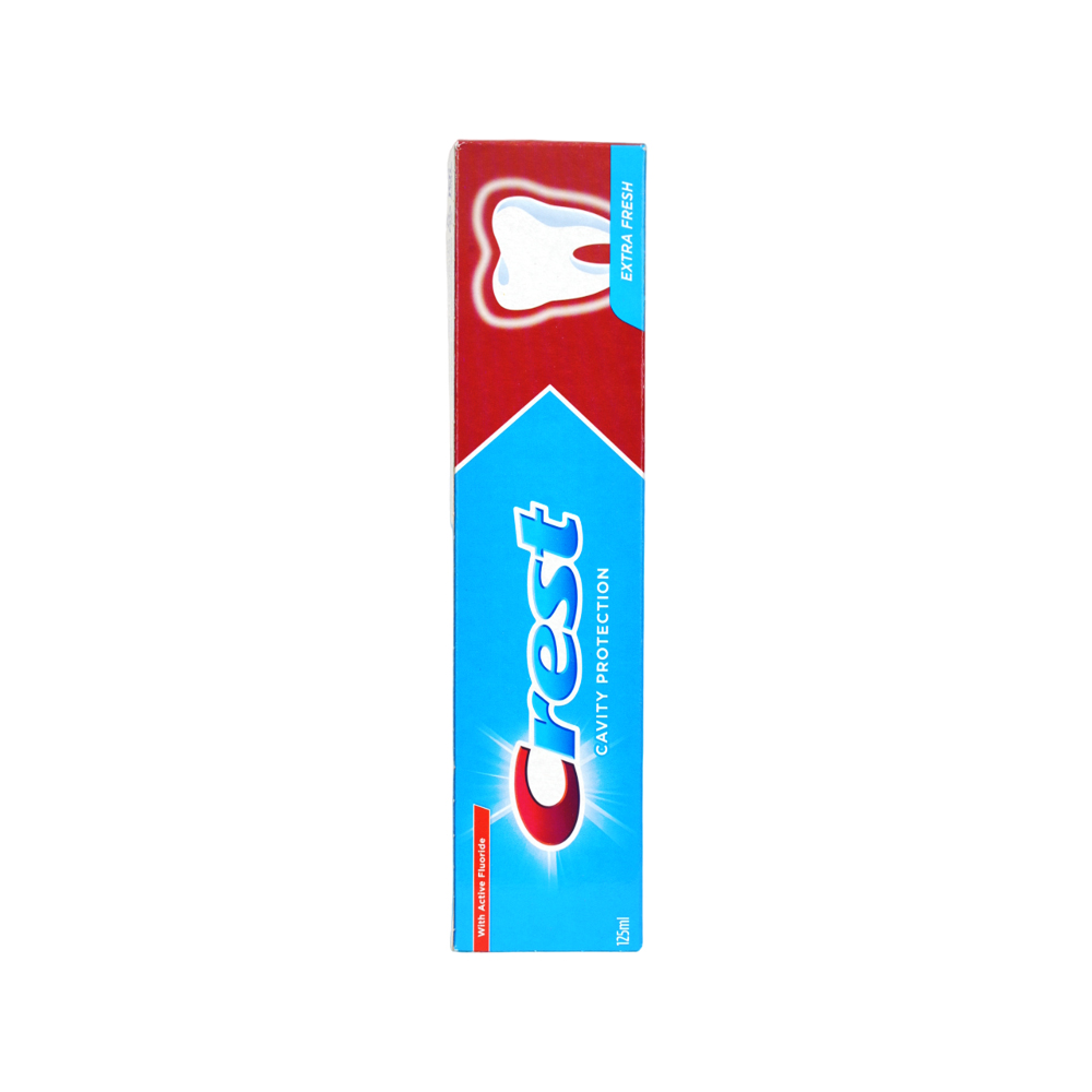خمیردندان ضد پوسیدگی کرست مدل Extra Fresh حجم 125 میلی لیتر - فروشگاه تخصصی محصولات پوست و مو تیراژه