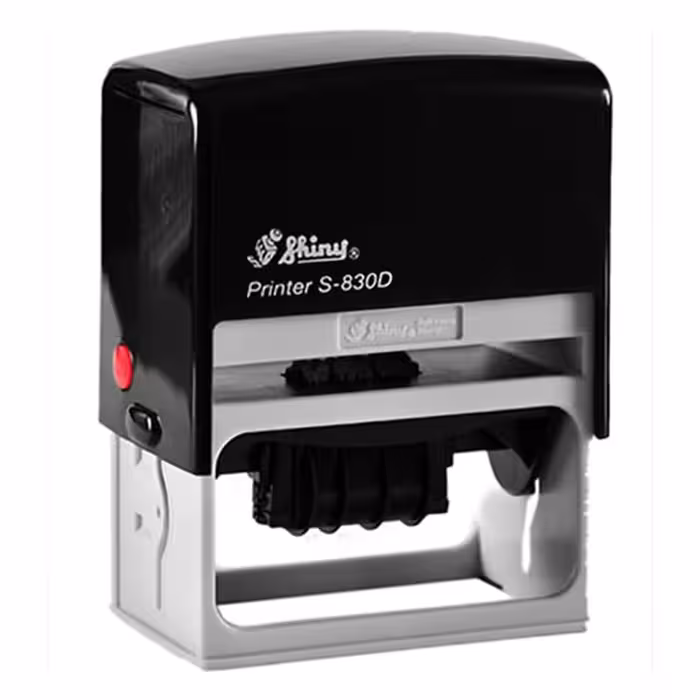 خرید دستگاه مهر شاینی تاریخ دار مدل S-830-D سایز 38 × 75